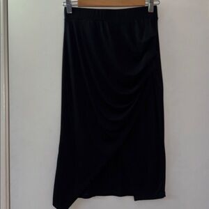 Elegant Black Midi Skirt
